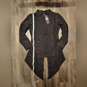 SOLD - NEW - S - Black Wool Peacoat VERILLAS - Callisto Coat - Alt - Gift